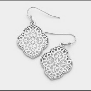 Moroccan Filigree Silver Earrings